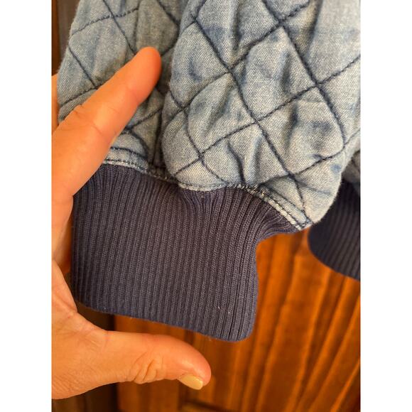 B+ AB quilted chambray bomber jacket size 38 (xs) - Picture 5 of 6